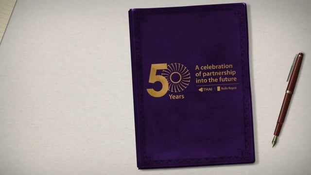 Rolls Royce + Thai Airways 50 years - Publicidad