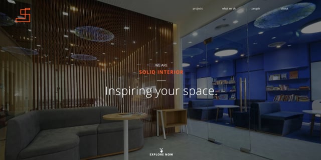 Solid Interior´s Corporate website design - Webseitengestaltung