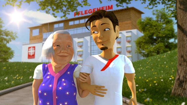 Caritas 3d animierter Werbefilm - 3D