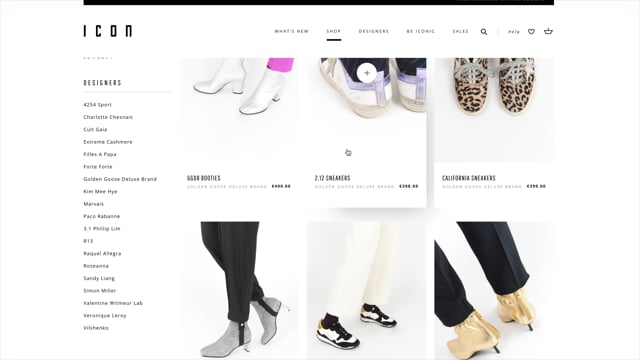 Icon e-commerce website - E-commerce