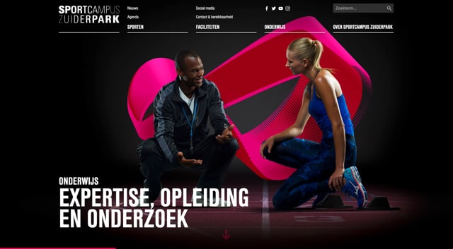 Website voor een Sportpark - Website Creation