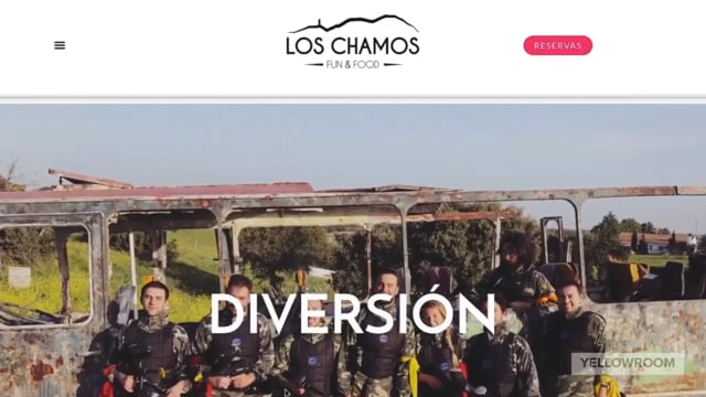 Diseño web. Los Chamos. Fun & Food. - Video Production