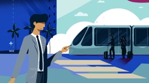 Vœux animés Aéroports de la Côte d'Azur - Animation