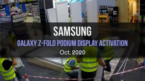 Samsung IM Z-Fold Podium Display - Image de marque & branding