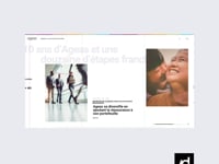 10 years Ageas Timeline - Création de site internet