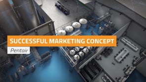 EEN SUCCESVOL BEURS- EN MARKETINGCONCEPT - 3D