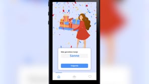 Animatie video | Lootjestrekken - App Store video (2021) - Motion Design