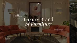 Website developed for Muranti - Luxury Furniture - Création de site internet