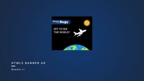 Fun and catchy HTLM animated banner - Reclame