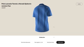 Configurateur 3D Lacoste - Polo Tennis - 3D