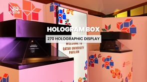 Customized 270° Hologram Display Box - Qatar - 3D