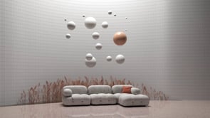 B&B Italia | 3D Sofa Rendering - Image de marque & branding
