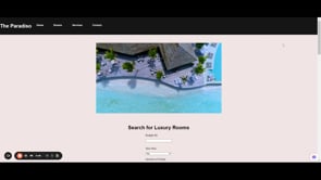 hotel landing page template - Création de site internet