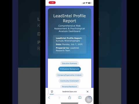 AI-Powered Lead Intel: Deep Dive Prospect Profiling - Artificial Intelligence