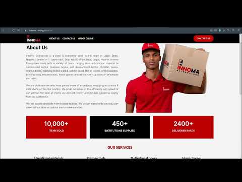 Innoma Enterprises Website - Web Applicatie