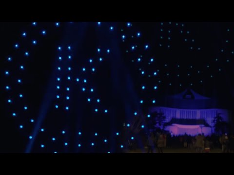 Drone show at the Cathedral of light in Koksijde - Evenement