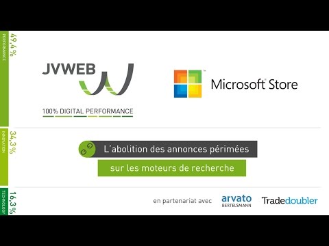 JVWEB sacré Roi du Search 2015avec Microsoft Store - Publicité en ligne