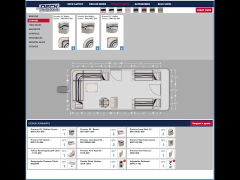 Design and quote system for boat furniture - Web Applicatie
