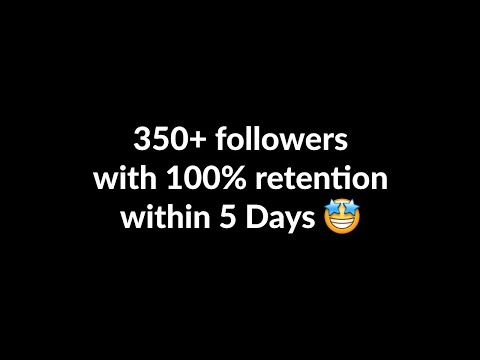 350+ Instagram followers with 100% retention rate - Redes Sociales