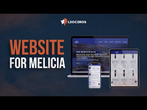 Website Development for Melicia - Website Creatie