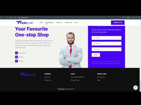 Tradespot Website - Creazione di siti web