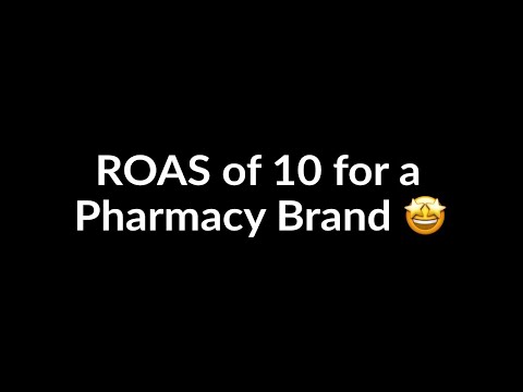 Achieved a ROAS of 10 for a Popular Pharmacy Brand
