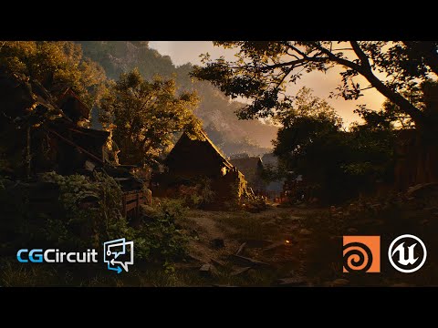 Eastern Asian influenced environment for CGCircuit - 3D