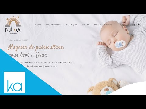 Création d'un site e-commerce pour un Babystore - Creazione di siti web