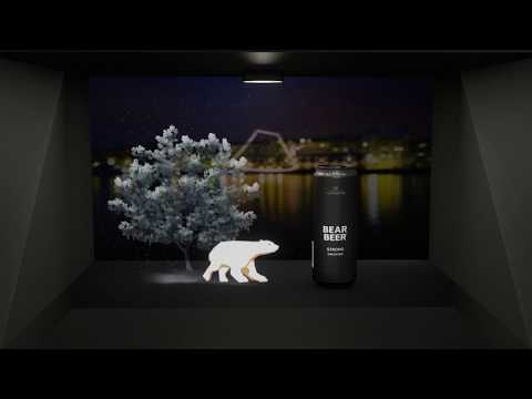 Bear Beer Holo-Vitrine - 3D