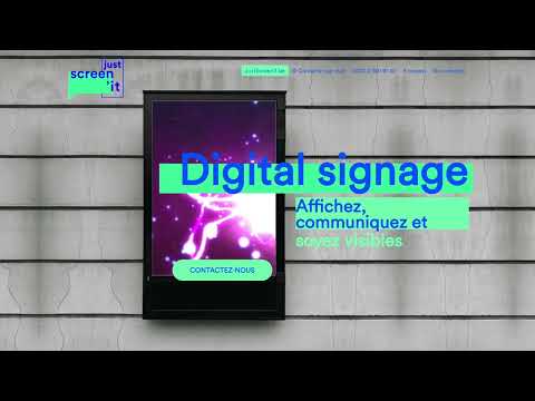 Just Screen It - Digital Signage - Création de site internet