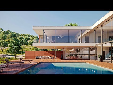 Sunny Valley Villa - Architectural 3D Animation - 3D