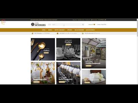 E-commerce Website Design For lucky Interiors - Graphic Design