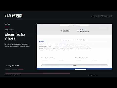 Parking Alcalá 108: web con reserva online de aparcamiento - Webseitengestaltung