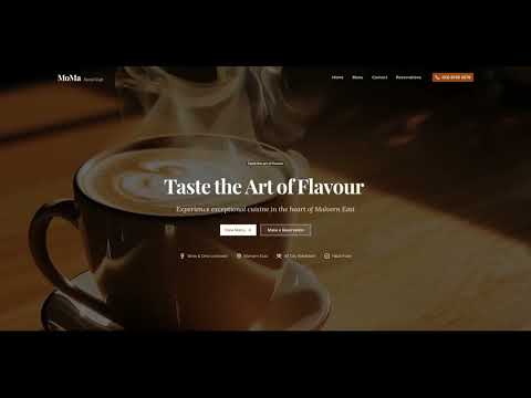 Website and local SEO for a Malvern East café - Référencement naturel
