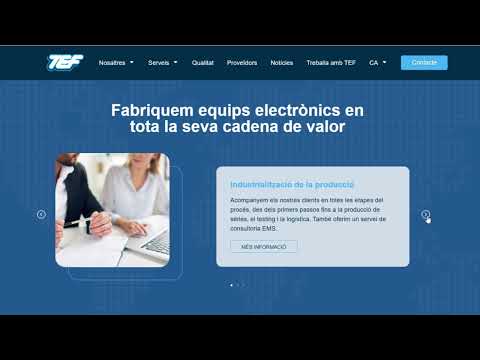 Diseño Web para TEF Montajes y Servicios - Website Creatie