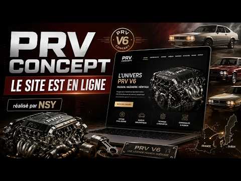 PRV Concept — reprise du site de l'association du V6 PRV - Website Creatie