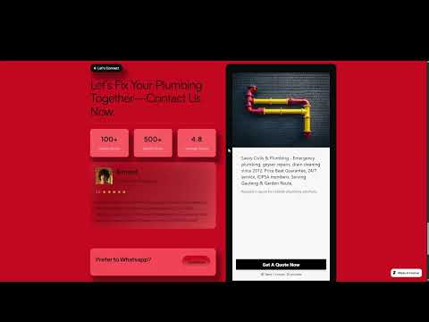 Website Redesign for Savvy Civils and Plumbing - Creación de Sitios Web