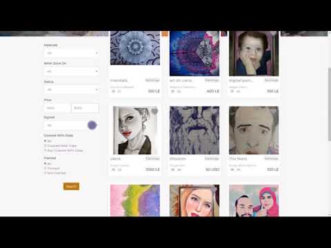 Arab Art - Artworks Marketplace - Mobile App