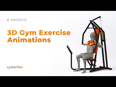 3D Gym Exercise Animations (Keiser) - 3D