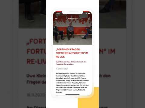 Fortuna Düsseldorf - Offizielle Vereins App - Content-Strategie