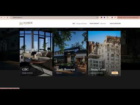 Site web - Immobilier/design d'intérieur - Website Creation