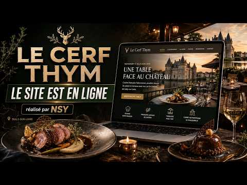 Le Cerf Thym — création du site du restaurant, en quatre langues - Webseitengestaltung