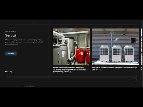 Sito web multipagina in dark mode - SEO