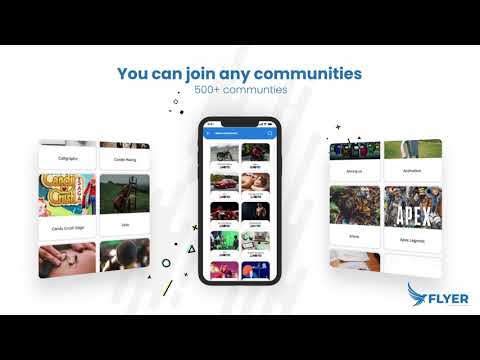 FLYER : Interest and Hobbies  Mobile Application - App móvil