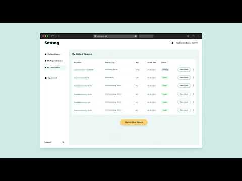 Setting | A marketplace for modern office spaces - Ergonomie (UX/UI)