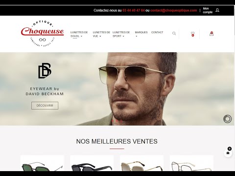 Site e-commerce en Prestashop  Optique Choqueuse - E-commerce