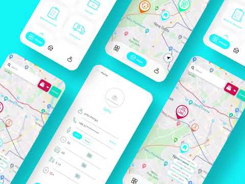Daktar Lagbe Mobile App UI Design - Publicité en ligne