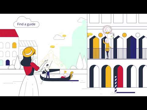 Travel platform 2D animated video - Motion-Design