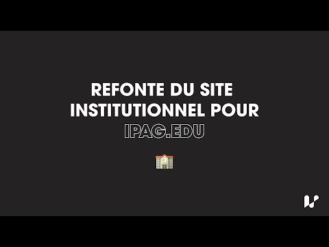 Site institutionnel IPAG - Digitale Strategie