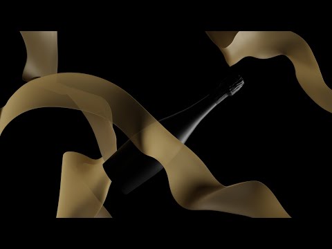 Black champagne bottle | Rendu Motion 3D - 3D